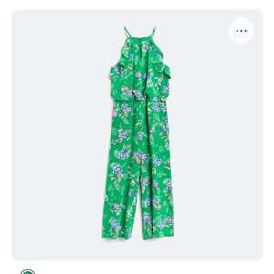 Floral Green Jumpsuit